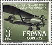 Spain 1961 Planes 3 Ptas Olive & Black Edifil 1403. España 1403. Uploaded by susofe